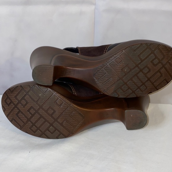 Tommy Hilfiger sling back brown patchwork heels. Size 8.5M Mable - Picture 9 of 12